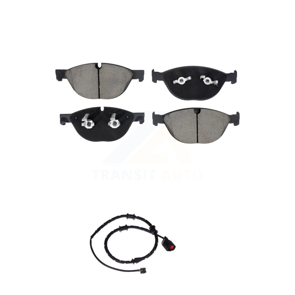 Ceramic Disc Brake Pads And Wear Sensors Front Kit For Jaguar XJ