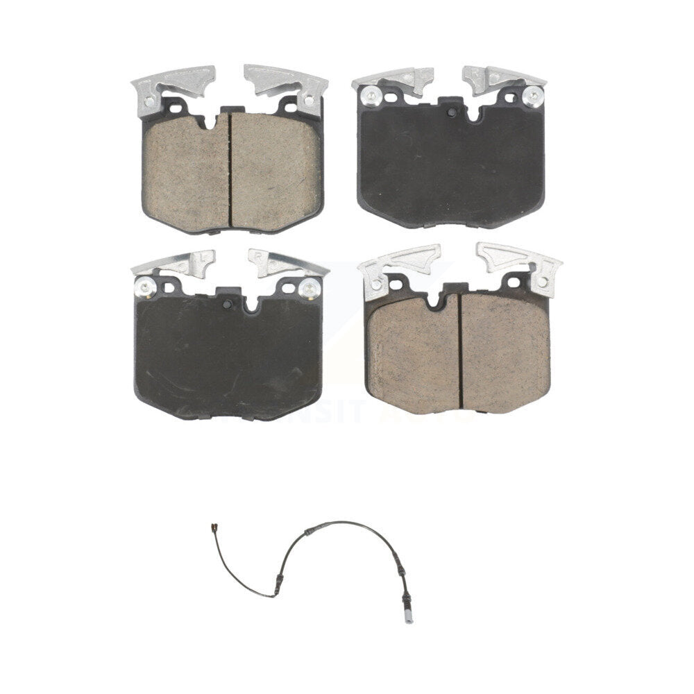 Ceramic Disc Brake Pads And Wear Sensor Front Kit For 2019 BMW 330i xDrive Wagon