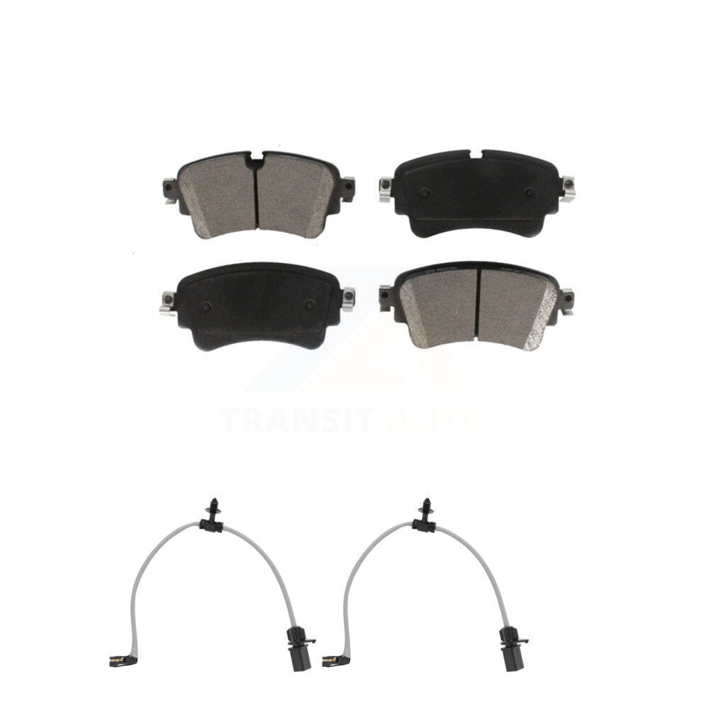 Ceramic Brake Pads Wear Sensor Rear Kit For Audi Q5 A6 Quattro A7 Sportback PHEV