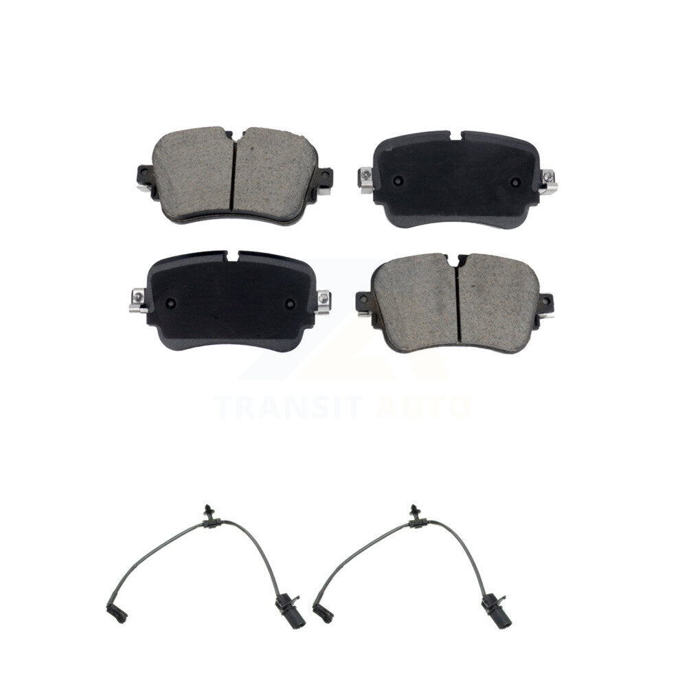 Ceramic Disc Brake Pads And Wear Sensors Rear Kit For Audi Q7 Q8 A8 Quattro