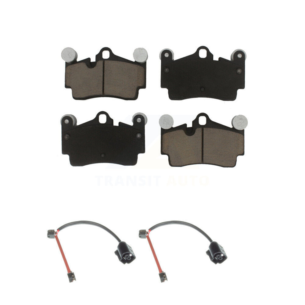 Ceramic Brake Pads & Wear Sensor Rear Kit For Audi Q7 Porsche Cayenne Volkswagen