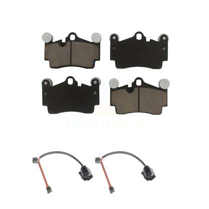 Ceramic Brake Pads & Wear Sensor Rear Kit For Audi Q7 Porsche Cayenne Volkswagen
