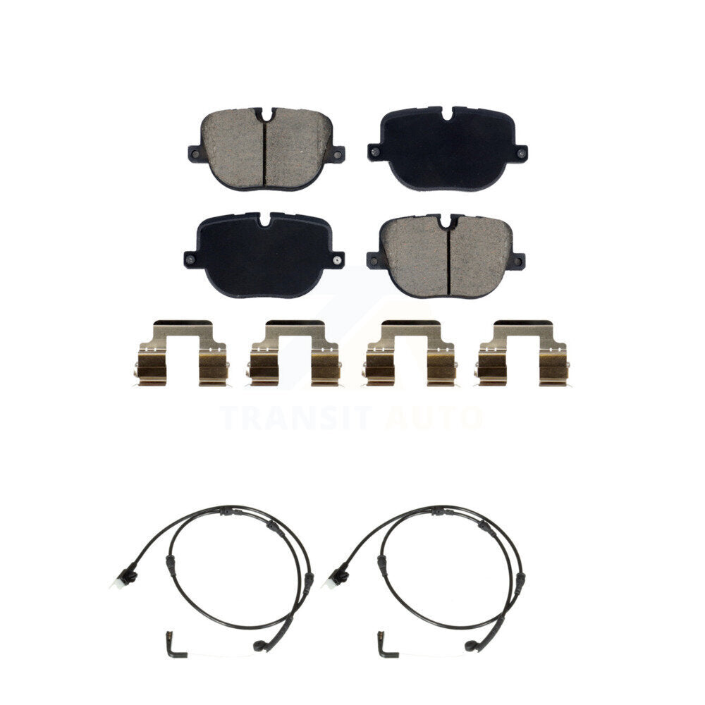 Ceramic Disc Brake Pads And Wear Sensors Rear Kit For Land Rover Range Sport