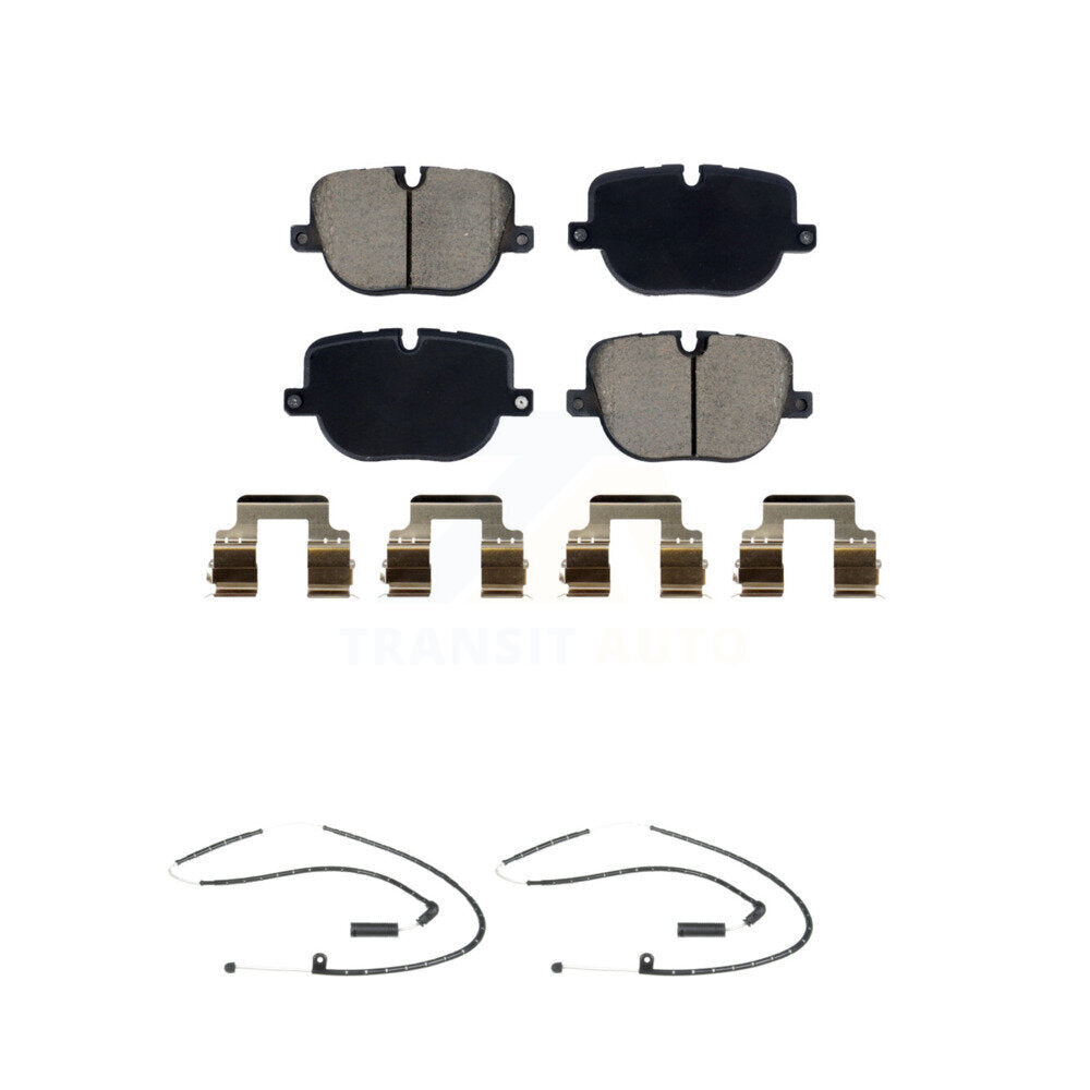 Ceramic Disc Brake Pads And Wear Sensors Rear Kit For Land Rover Range