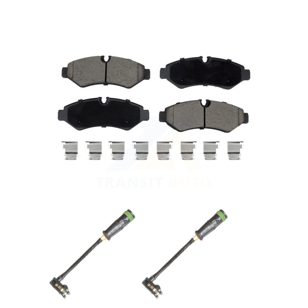 Ceramic Brake Pads Wear Sensor Rear Kit For Freightliner Sprinter 2500 3500 1500