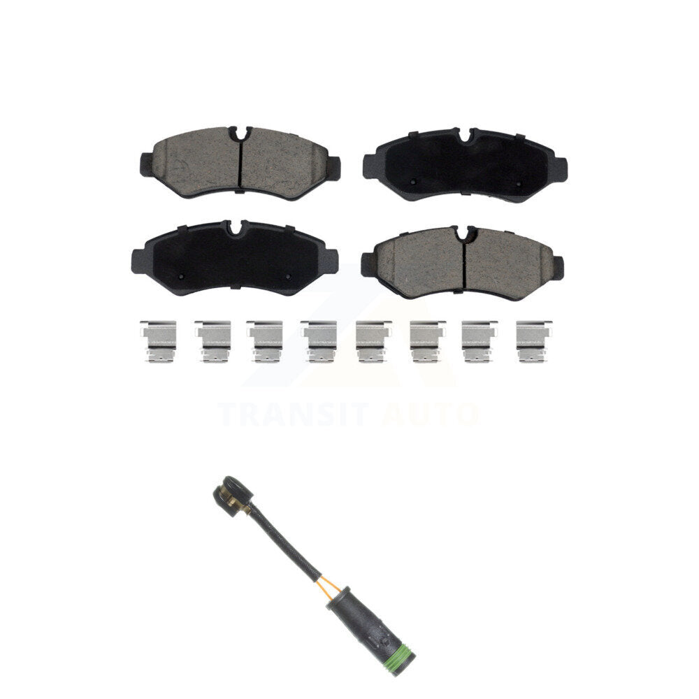 Ceramic Brake Pads & Wear Sensor Rear Kit For Mercedes-Benz Sprinter 4500 3500XD