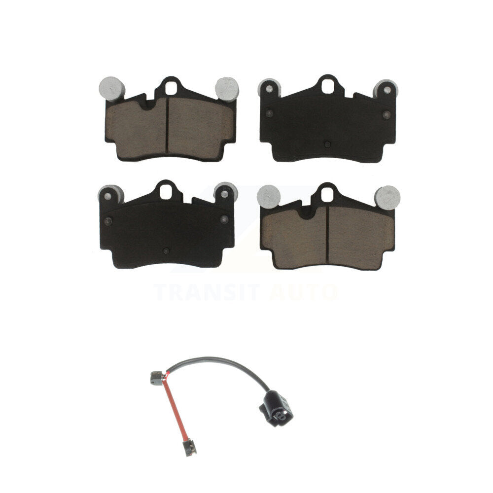 Ceramic Brake Pads & Wear Sensor Rear Kit For Audi Q7 Porsche Cayenne Volkswagen