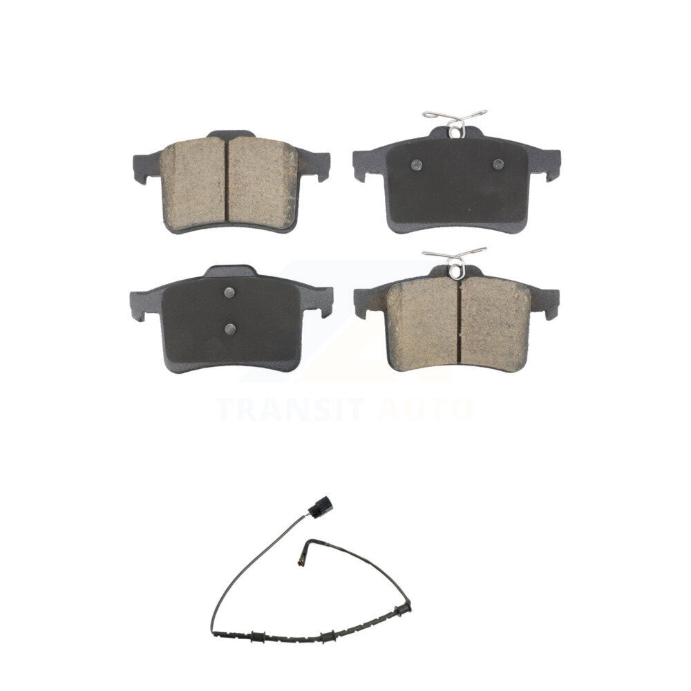 Ceramic Disc Brake Pad & Wear Sensor Rear Kit For Jaguar XJ XJR From VIN #V90866