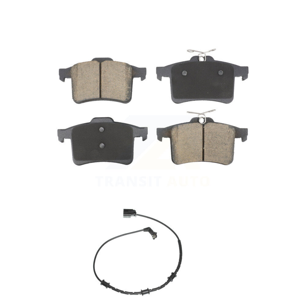 Ceramic Disc Brake Pad & Wear Sensor Rear Kit For Jaguar XF XJ XFR XKR XFR-S XJR