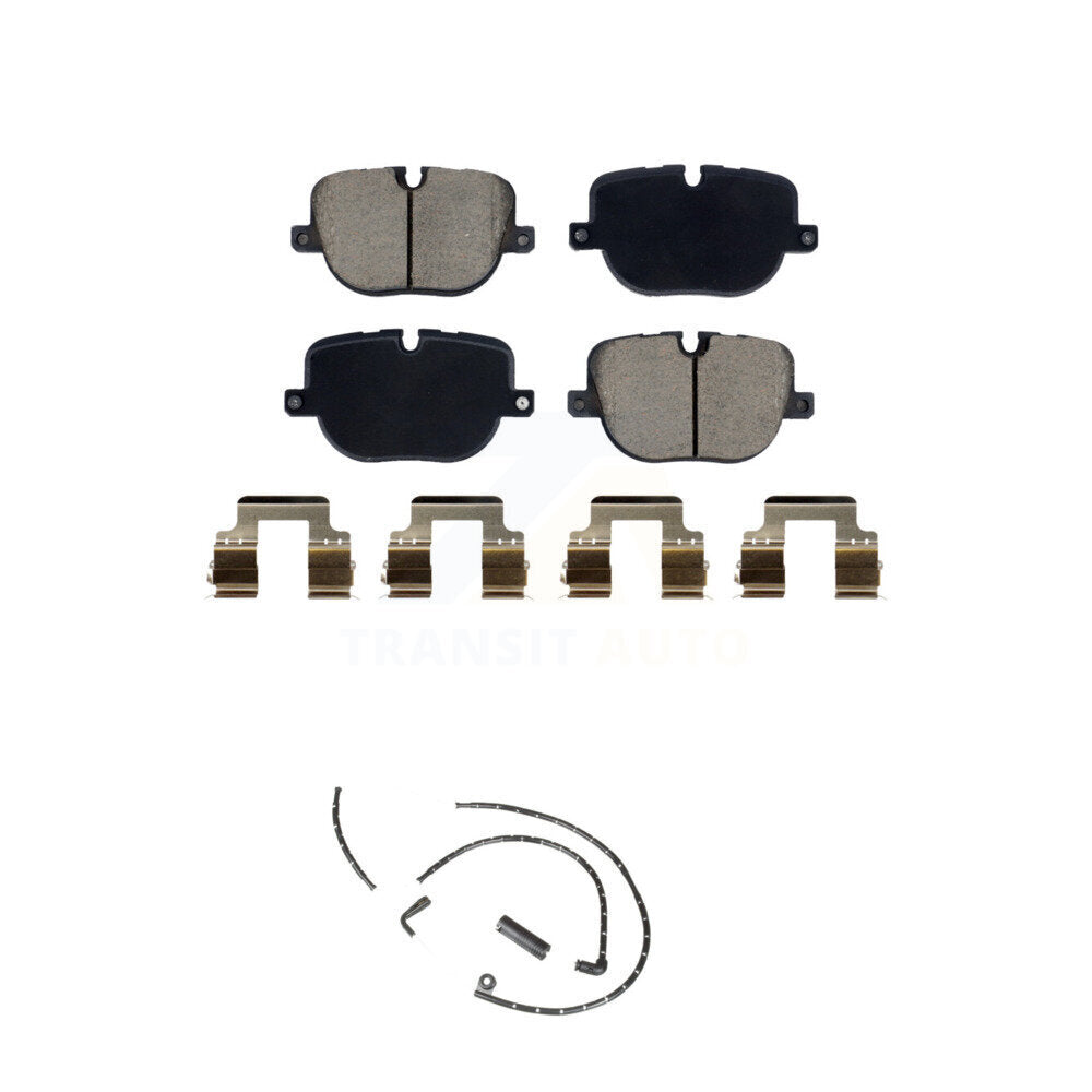 Ceramic Disc Brake Pads And Wear Sensors Rear Kit For Land Rover Range