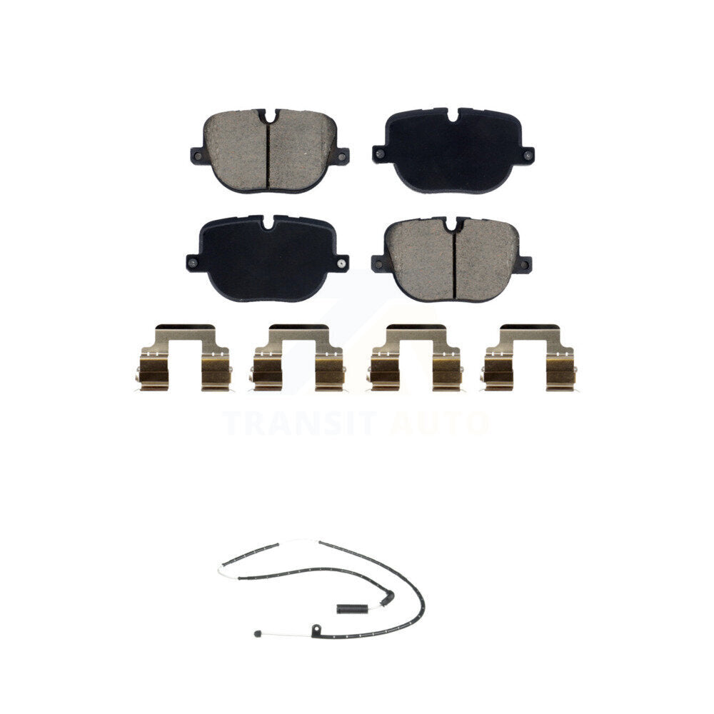 Ceramic Disc Brake Pads And Wear Sensors Rear Kit For Land Rover Range
