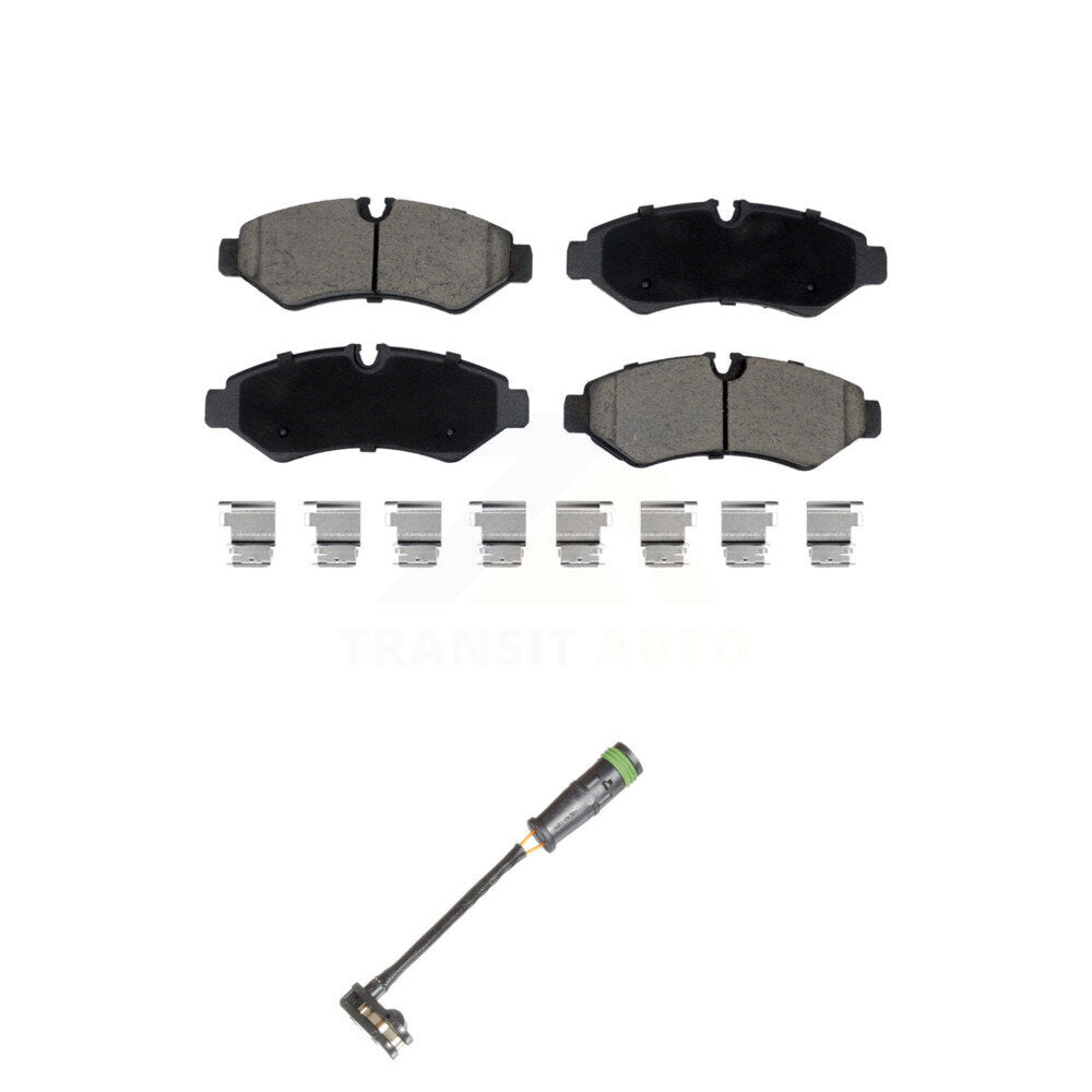 Ceramic Brake Pads Wear Sensor Rear Kit For Freightliner Sprinter 2500 3500 1500
