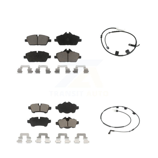 Ceramic Disc Brake Pads And Wear Sensors Front Rear Kit For Mini Cooper