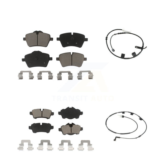 Ceramic Disc Brake Pads And Wear Sensors Front Rear Kit For Mini Cooper