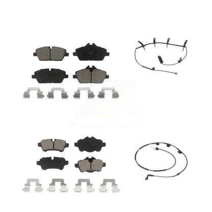 Ceramic Disc Brake Pads And Wear Sensors Front Rear Kit For Mini Cooper