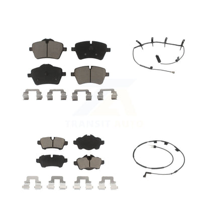 Ceramic Disc Brake Pads And Wear Sensors Front Rear Kit For Mini Cooper