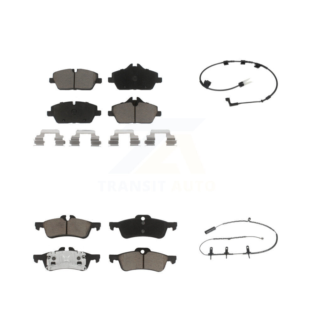 Ceramic Disc Brake Pads And Wear Sensors Front Rear Kit For Mini Cooper