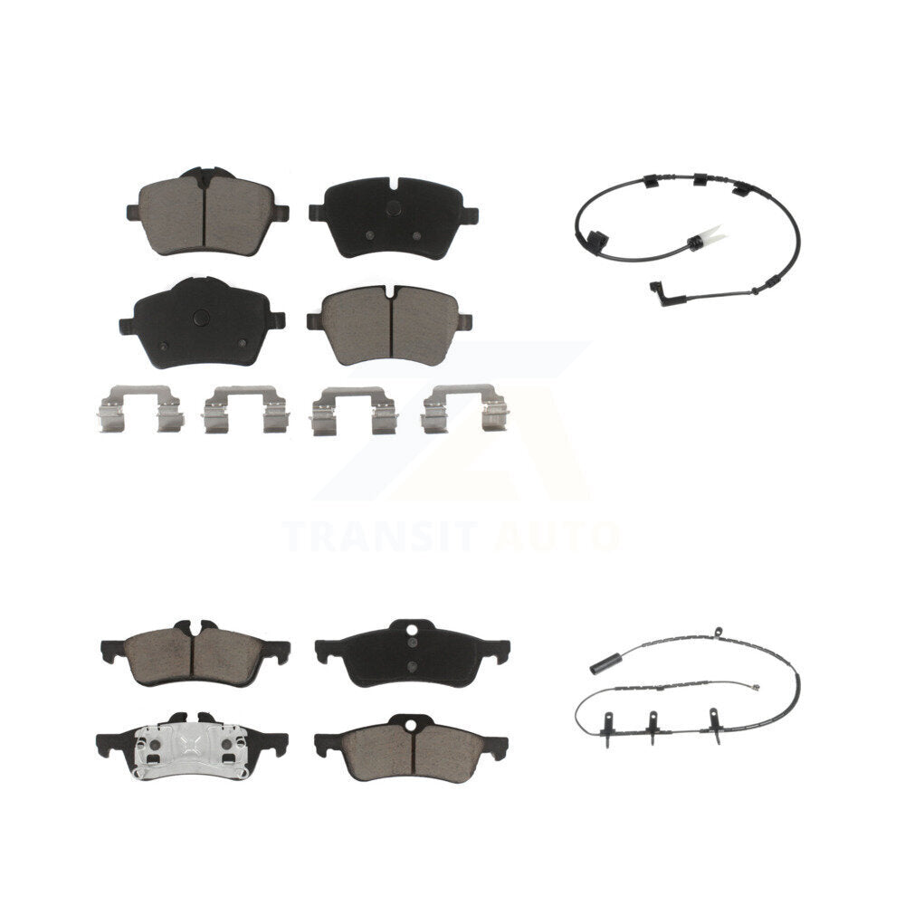 Ceramic Disc Brake Pads And Wear Sensors Front Rear Kit For Mini Cooper