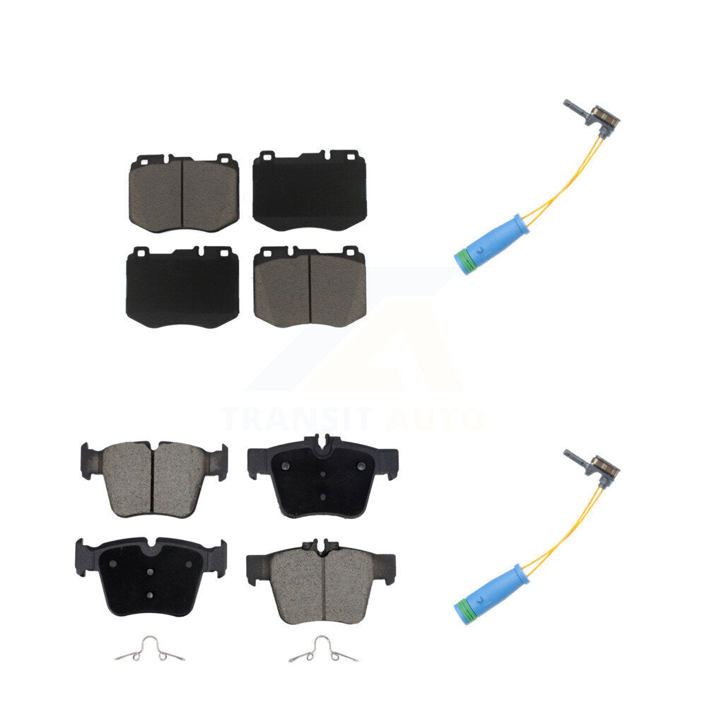 Ceramic Disc Brake Pads And Wear Sensors Front Rear Kit For Mercedes-Benz GLC300