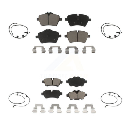 Ceramic Disc Brake Pads And Wear Sensors Front Rear Kit For Mini Cooper