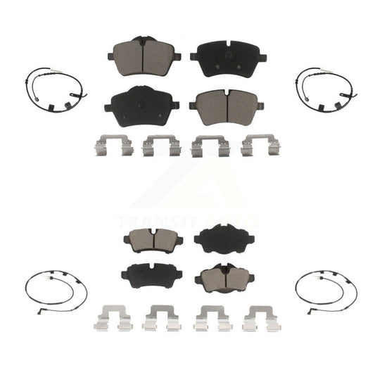 Ceramic Disc Brake Pads And Wear Sensors Front Rear Kit For Mini Cooper