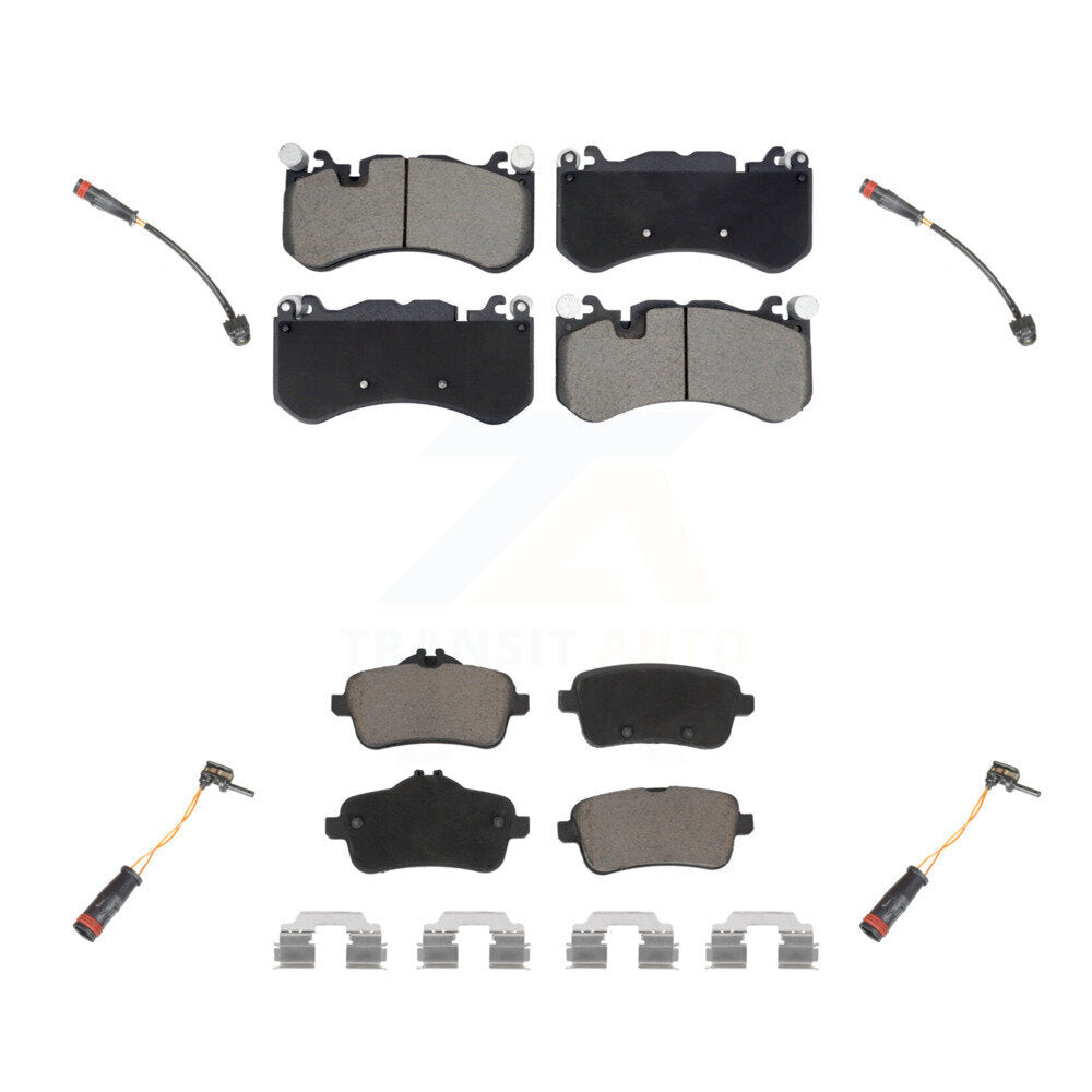 Ceramic Brake Pad And Wear Sensor Front Rear Kit For Mercedes-Benz ML63 AMG GL63