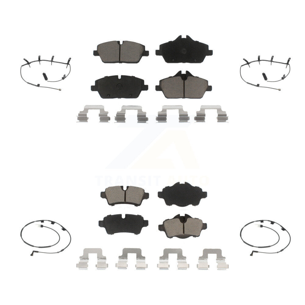 Ceramic Disc Brake Pads And Wear Sensors Front Rear Kit For Mini Cooper