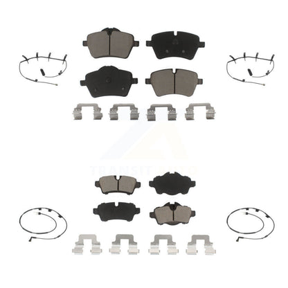 Ceramic Disc Brake Pads And Wear Sensors Front Rear Kit For Mini Cooper