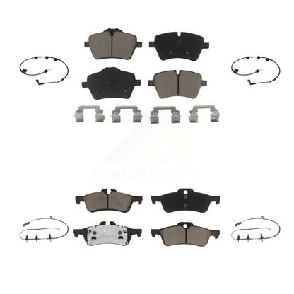 Ceramic Disc Brake Pads And Wear Sensors Front Rear Kit For Mini Cooper