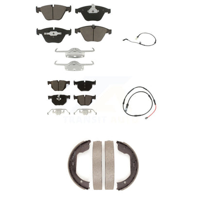 Ceramic Disc Brake Pad Wear Sensor Front Rear Kit (5Pc) For BMW 528i xDrive 3.0L