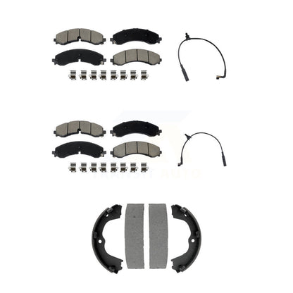 Ceramic Brake Pad Wear Sensor Front Rear Kit (5Pc) For GMC Chevrolet Sierra 2500