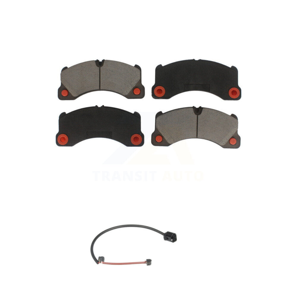 Ceramic Disc Brake Pads And Wear Sensors Front Kit For Porsche Cayenne