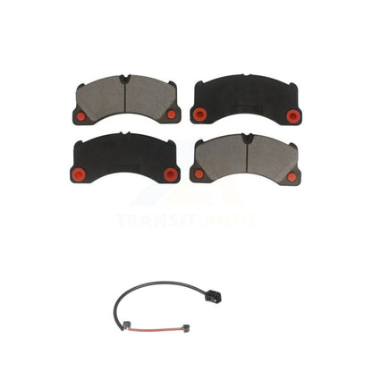 Ceramic Disc Brake Pads And Wear Sensors Front Kit For Porsche Cayenne