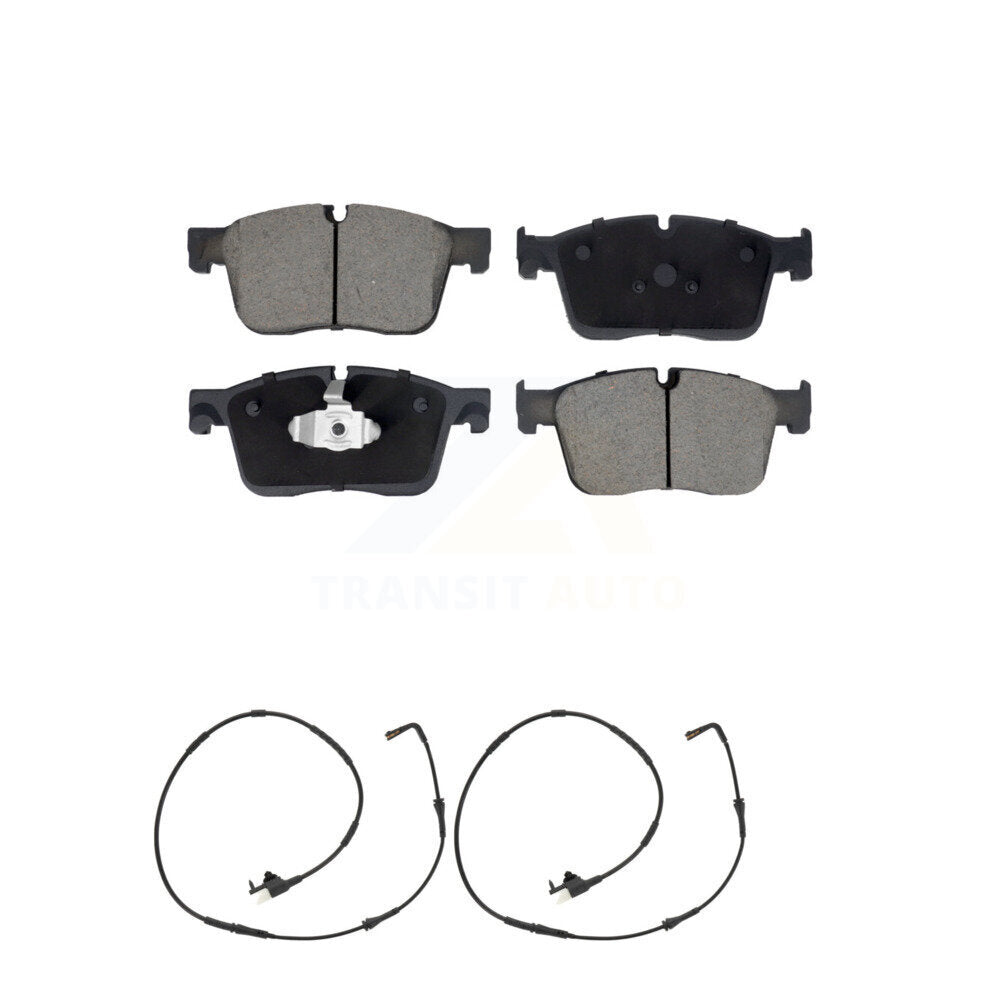 Ceramic Disc Brake Pad And Wear Sensor Pair Front Kit For Land Rover Range Velar