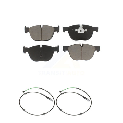 Ceramic Disc Brake Pad Wear Sensor Pair Front Kit For BMW X6 xDrive35i with 3.0L