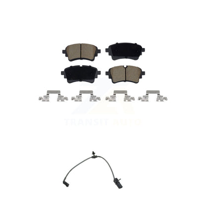 Ceramic Brake Pad & Wear Sensor Rear Kit For Audi A5 Sportback A4 Quattro S5 RS5