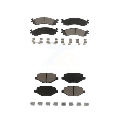 Ceramic Brake Pads Front Rear Kit For 2010-2012 Ford Taurus SHO