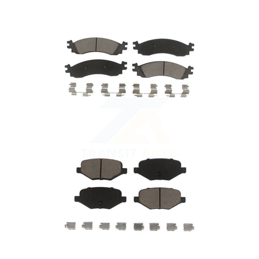 Ceramic Brake Pads Front Rear Kit For 2010-2012 Ford Taurus SHO