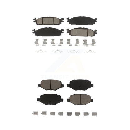 Ceramic Brake Pads Front Rear Kit For Ford Explorer Flex Taurus Lincoln MKT MKS