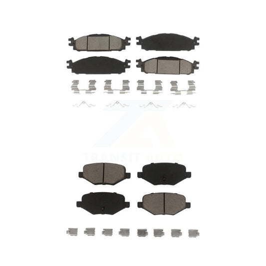 Ceramic Brake Pads Front Rear Kit For Ford Explorer Flex Taurus Lincoln MKT MKS