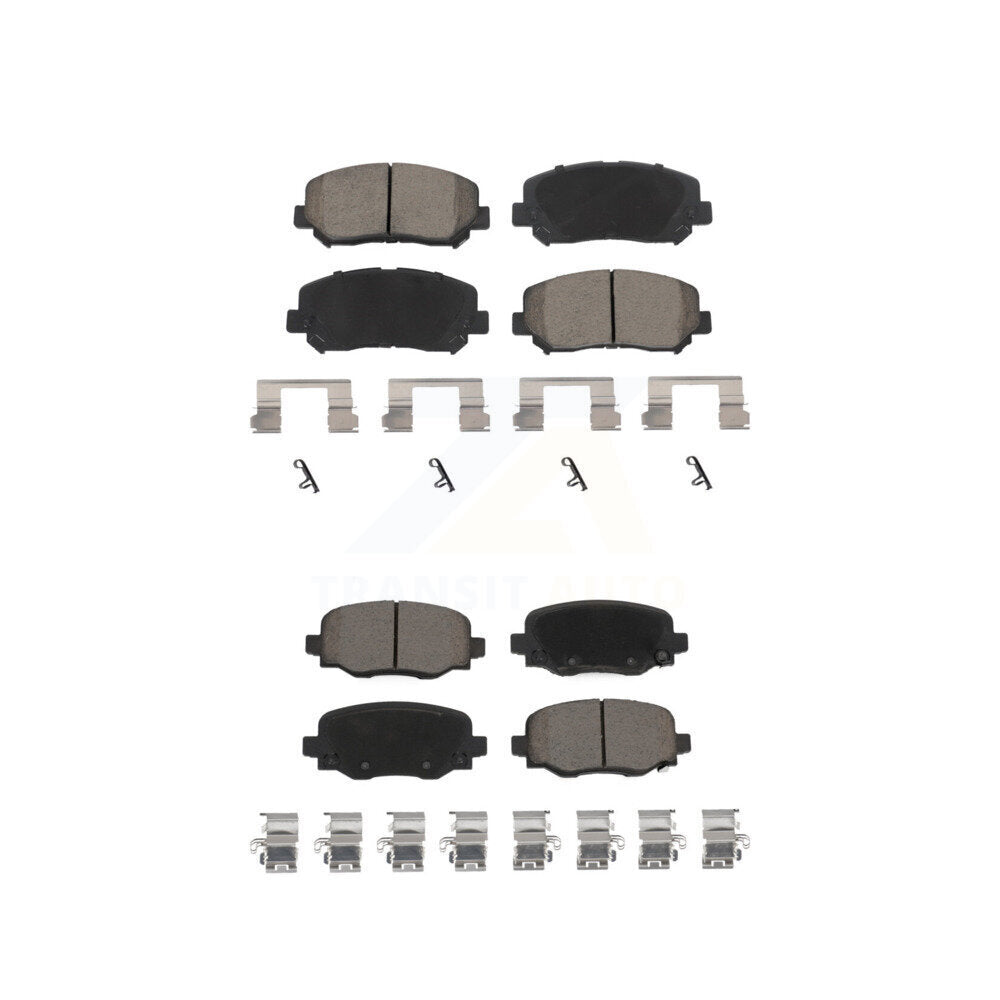 Ceramic Brake Pads Front Rear Kit For Jeep Cherokee Chrysler 200