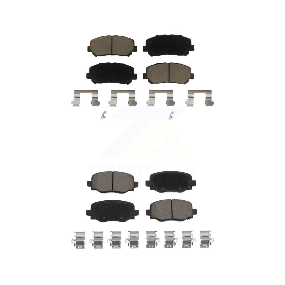 Ceramic Brake Pads Front Rear Kit For Chrysler 200