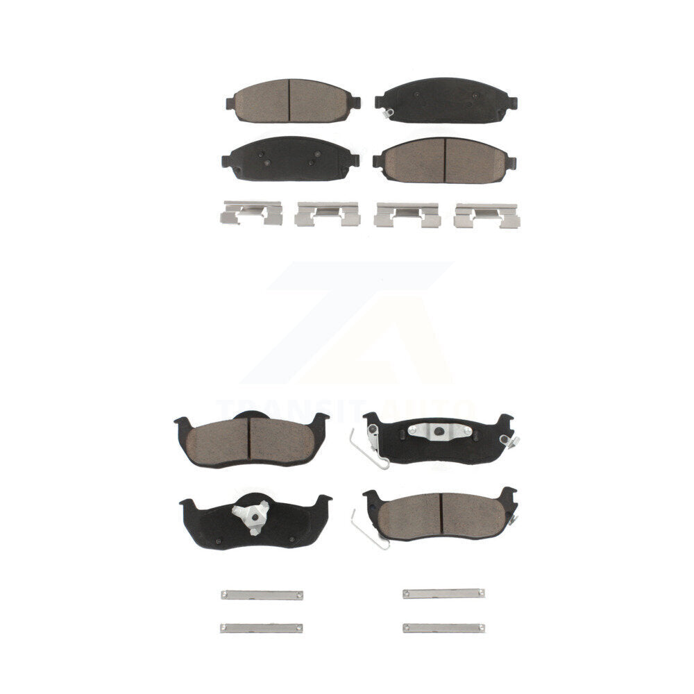 Ceramic Brake Pads Front Rear Kit For Jeep Grand Cherokee Commander