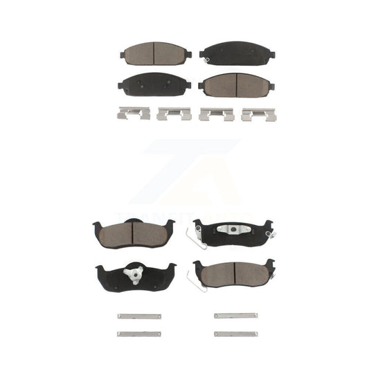 Ceramic Brake Pads Front Rear Kit For Jeep Grand Cherokee Commander