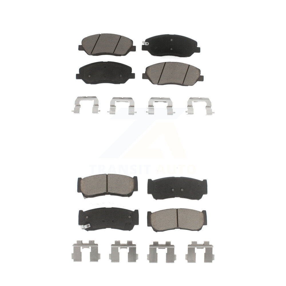 Ceramic Brake Pads Front Rear Kit For 2007-2009 Hyundai Santa Fe