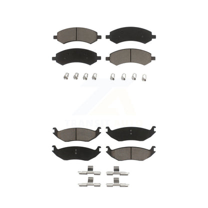 Ceramic Brake Pads Front Rear Kit For Ram 1500 Classic Dodge Chrysler Aspen