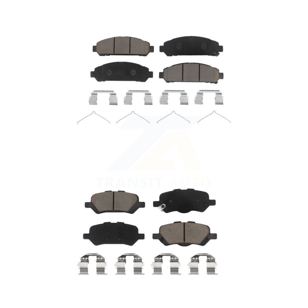 Ceramic Brake Pads Front Rear Kit For 2009-2016 Toyota Venza