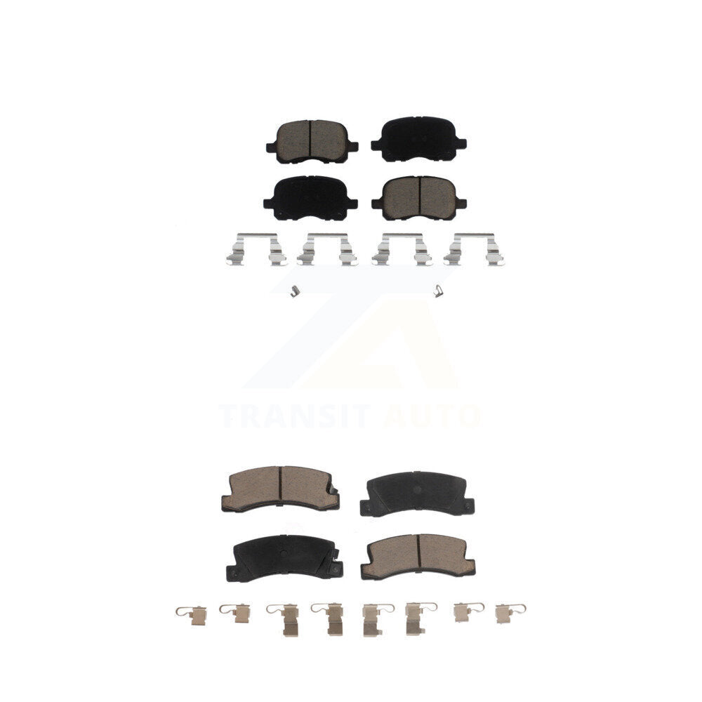 Ceramic Brake Pads Front Rear Kit For 2002 Chevrolet Prizm