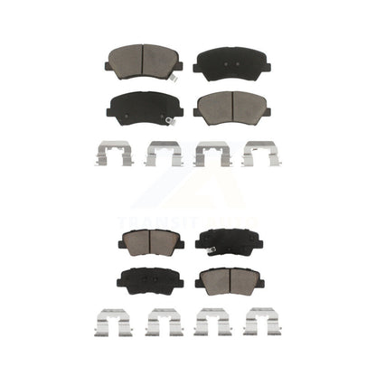 Ceramic Brake Pads Front Rear Kit For Hyundai Elantra Accent Kia Rio GT Forte