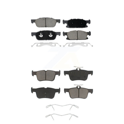 Ceramic Brake Pads Front Rear Kit For Ford Fusion Lincoln MKZ Continental